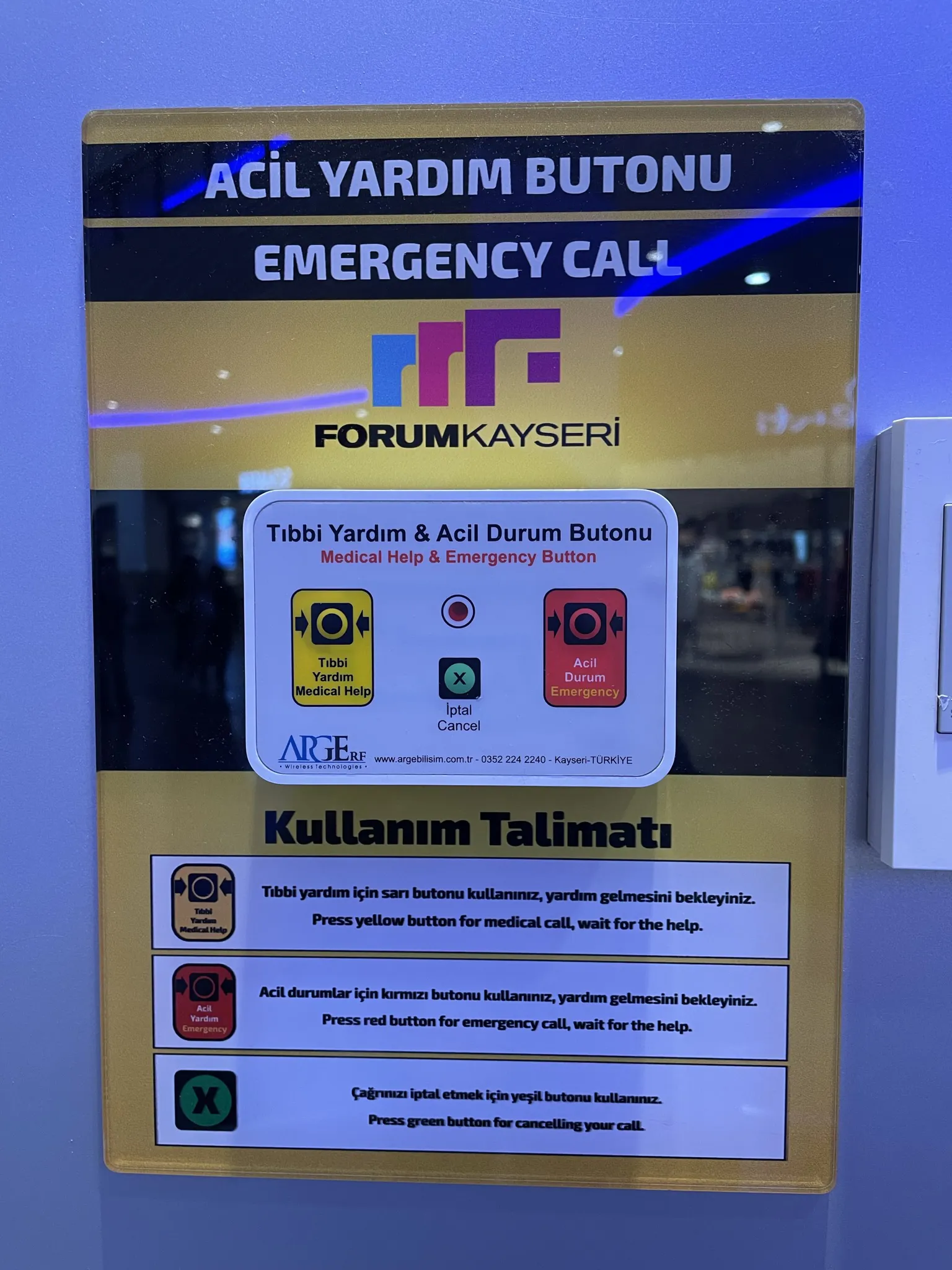 Kablosuz Tıbbi Yardım Ve Acil Durum Butonu