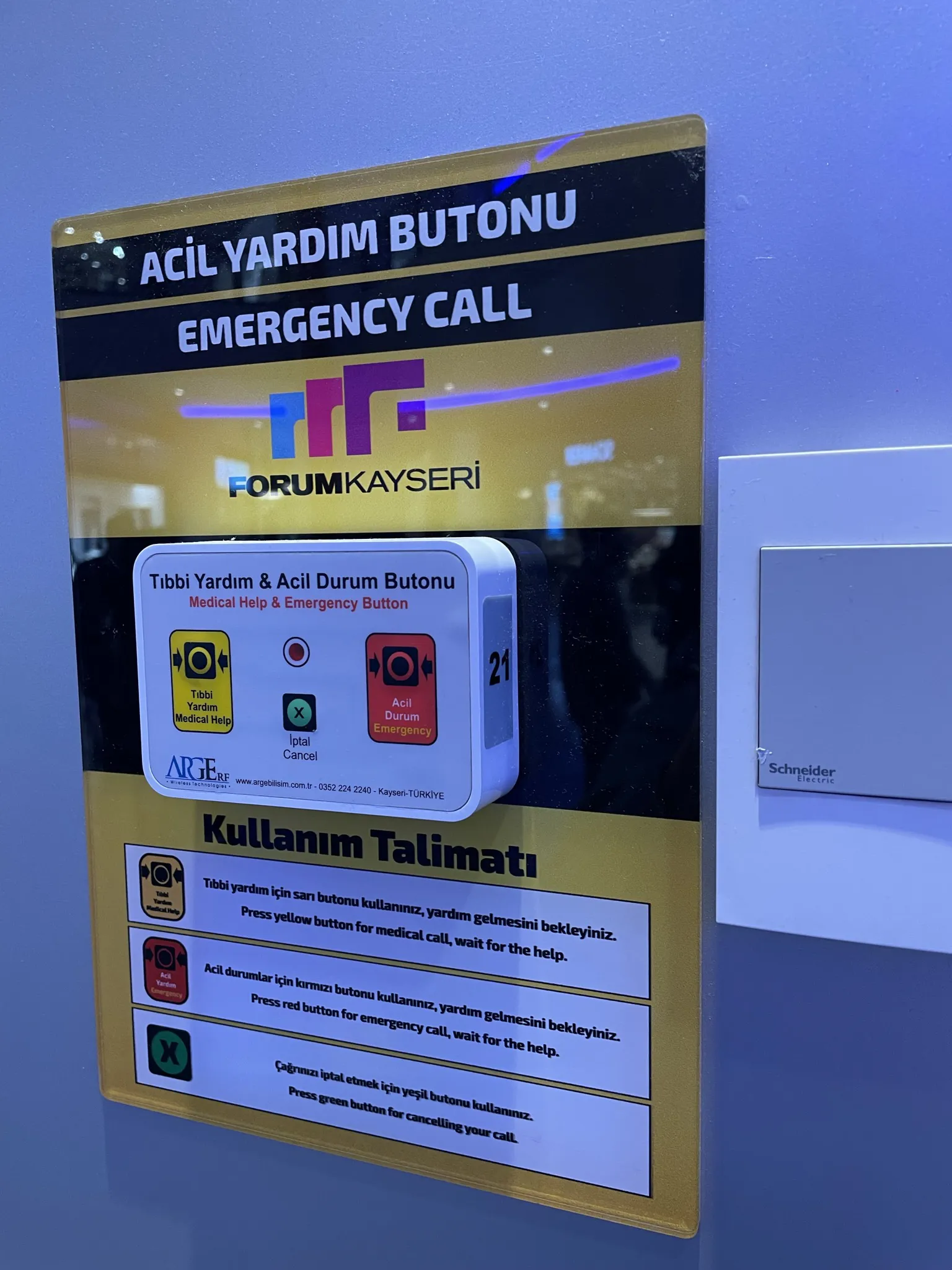 Kablosuz Tıbbi Yardım Ve Acil Durum Butonu