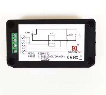 PZEM-022 Dijital Ekran Güç Volt Amper Frekans Akım Gerilim Faktörü